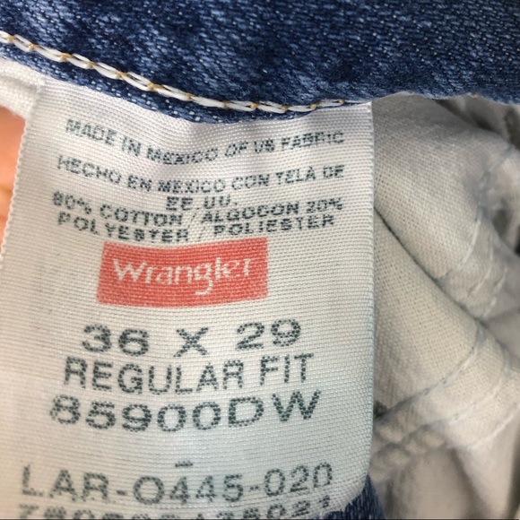 Wrangler Denim Jeans Sz 36 - Picture 6 of 7